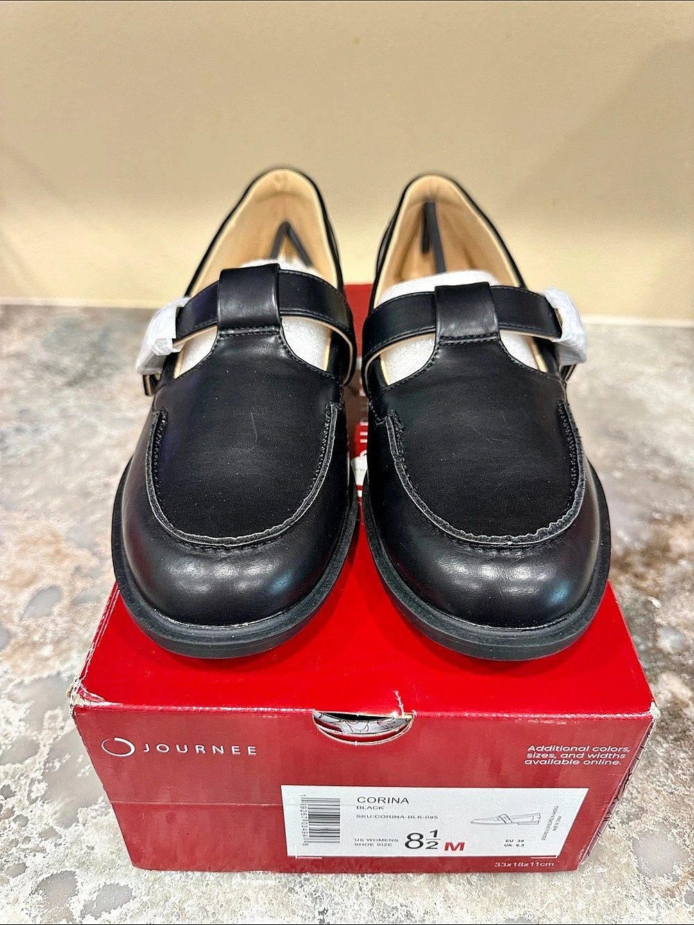 Journee Corina Black Loafers US 8.5 M NWT